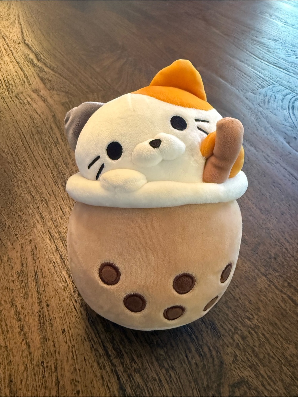 Takashoji Boba Cat- Calico Plush